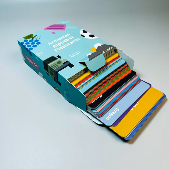 Children Learning Round Game Cards