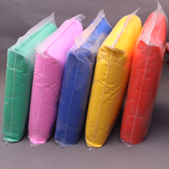 500g grand emballage Chine usine en gros argile colorée sèche à l’air